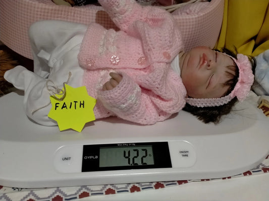 FAITH Sweet reborn doll girl Professionally weighted 4.2lbs 1.9kgs 16" 41cm