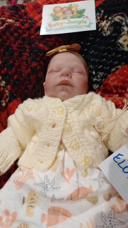 ELOISE Reborn doll girl. Professionally weighted to 4lbs 1.8kgs 15" 38cm Miley by Cassie Brace