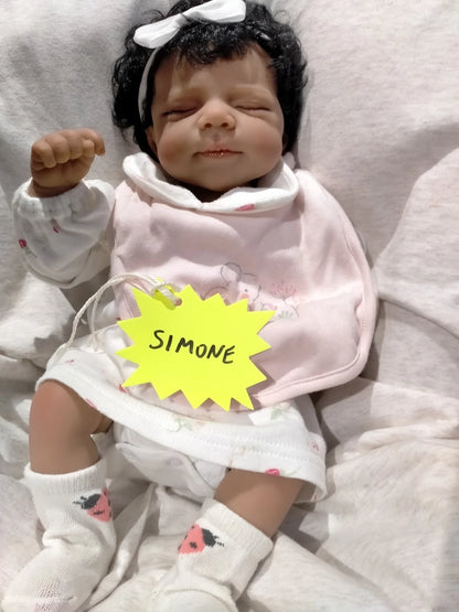 SIMONE By Joanna Kazmierczak reborn doll girl Weight 3.5lbs 1.6kgs 15" 38cm