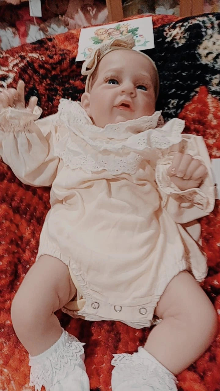 NADIA Reborn doll girl. Professionally weighted to 5.3lbs 2.4kgs 19" 48cm