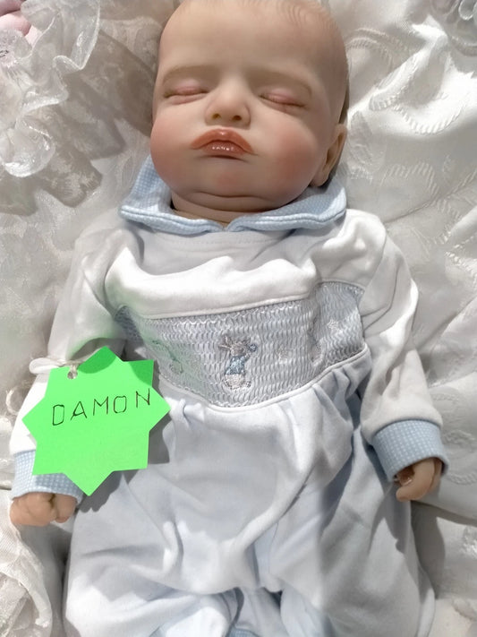 DAMON reborn doll Boy by Professionally weighted 4.1 lbs 1.8 kgs 16" 41cm