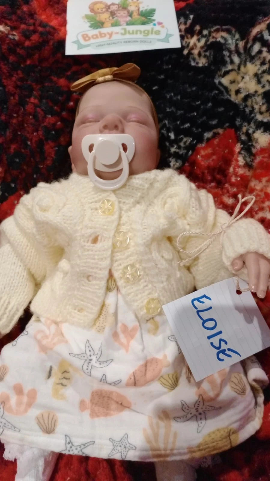 ELOISE Reborn doll girl. Professionally weighted to 4lbs 1.8kgs 15" 38cm Miley by Cassie Brace