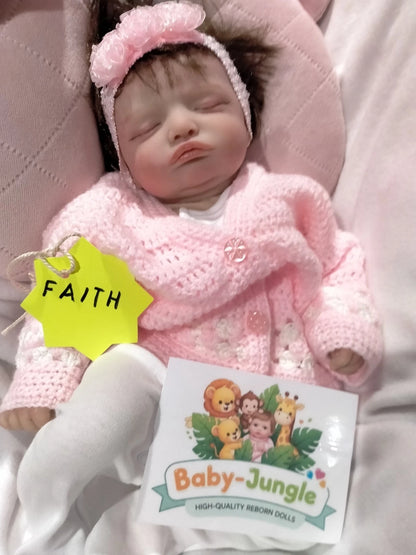 FAITH Sweet reborn doll girl Professionally weighted 4.2lbs 1.9kgs 16" 41cm