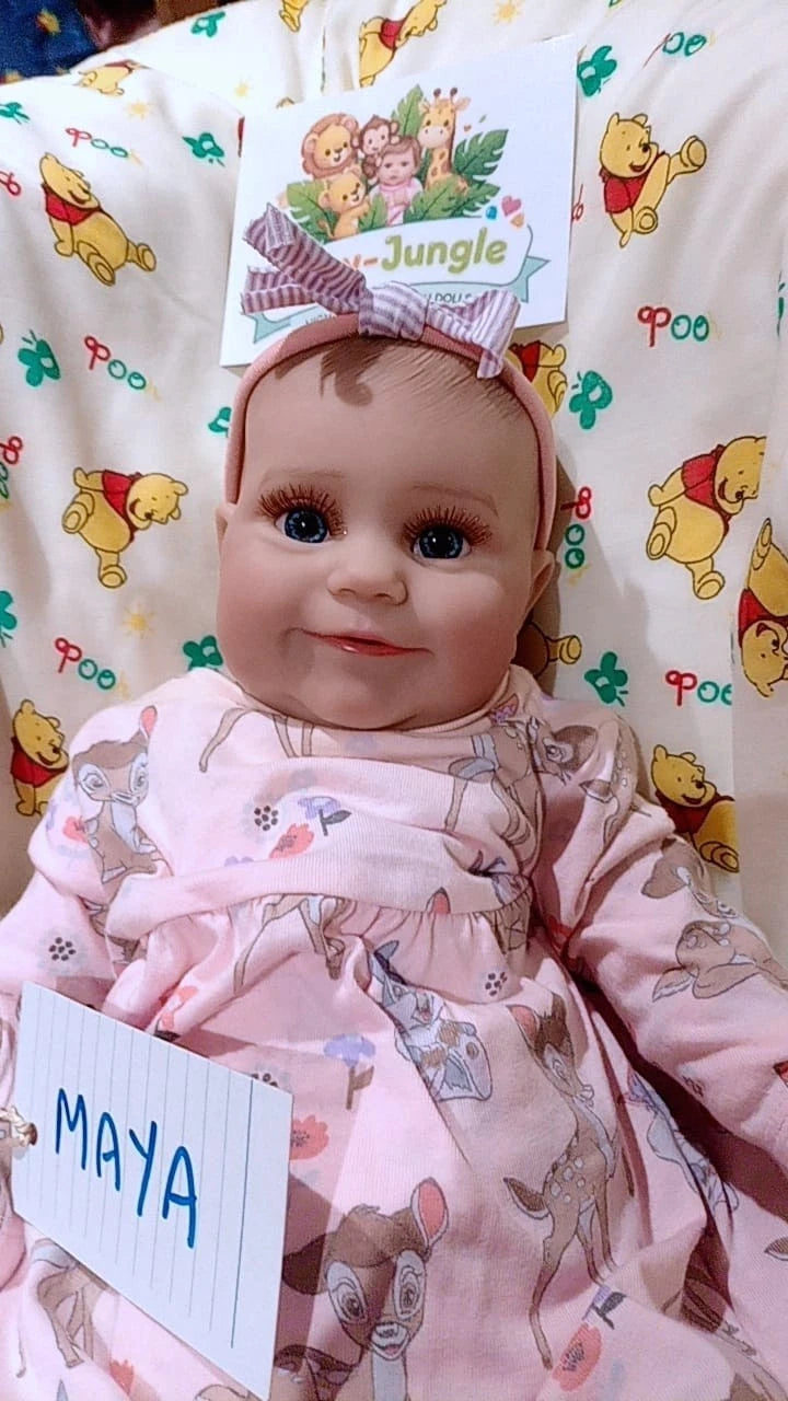 MAYA Reborn doll girl. Professionally weighted to 4.5lbs 2.1kgs 17" 43cm