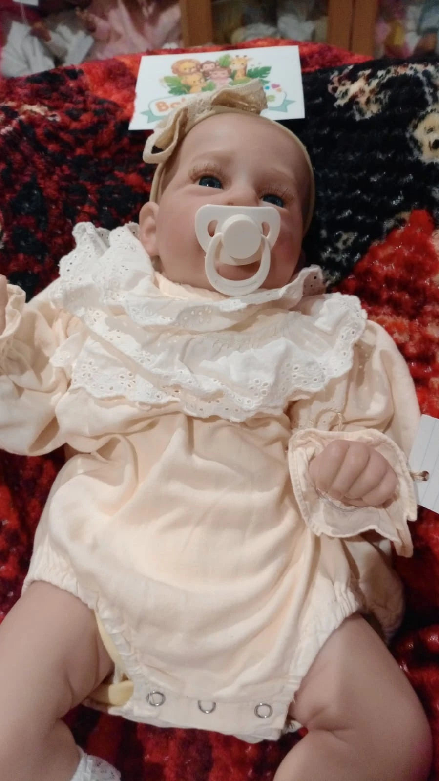NADIA Reborn doll girl. Professionally weighted to 5.3lbs 2.4kgs 19" 48cm