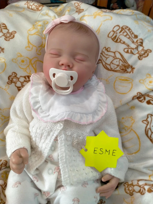 ESME Beautiful reborn doll girl. Nicely Weighted to 5.4lbs 2.5kgs 19" 48cm