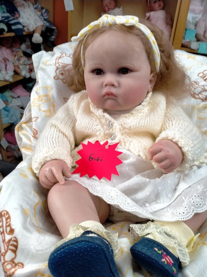 GIGI reborn girl Doll professionally weighted 8lbs 23"
