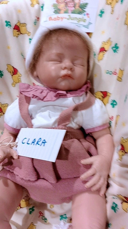 CLARA  Pretty reborn doll girl. Nicely weighted to 4.7 lbs 2.1kgs 19" 48cm