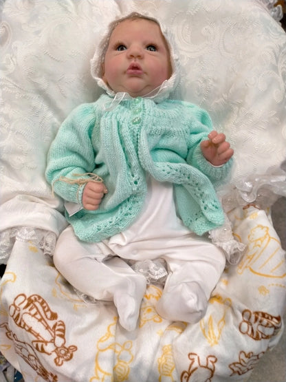 JULIA Beautiful reborn girl professionally weighted to 5.94 lbs 19"