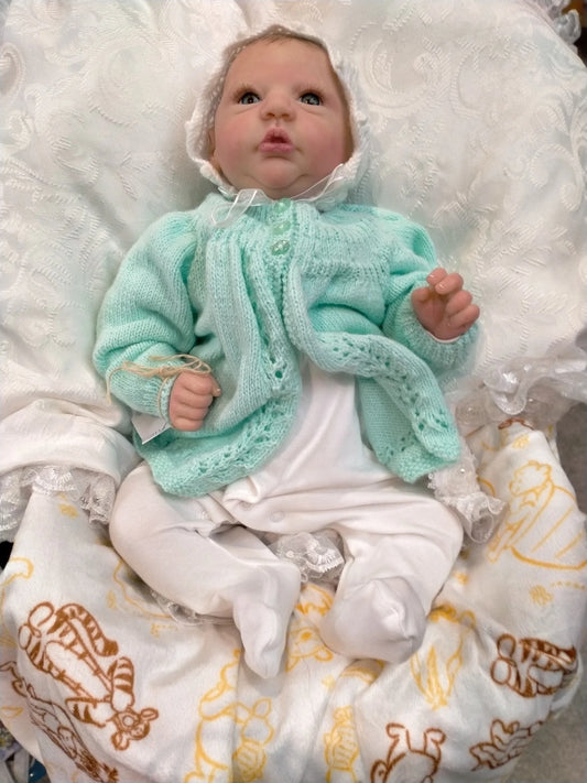 JULIA Beautiful reborn girl professionally weighted to 5.94 lbs 19"