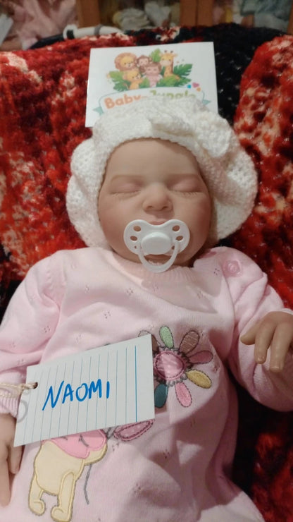 NAOMI Pretty reborn doll girl. Nicely weighted to 5.8lbs 2.6kgs 20" 51cm
