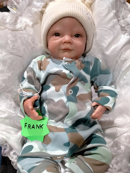 FRANK Charming reborn doll Boy Professionally weighted 5 lbs 2.3kgs 18" 46cm