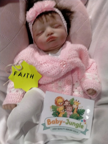 FAITH Sweet reborn doll girl Professionally weighted 4.2lbs 1.9kgs 16" 41cm