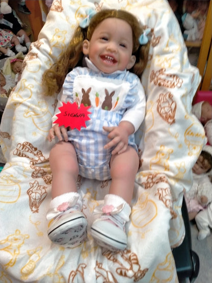 SIENNA Beautiful reborn doll girl. Nicely Weighted to 6.2lbs 2.8kgs 22" 56cm