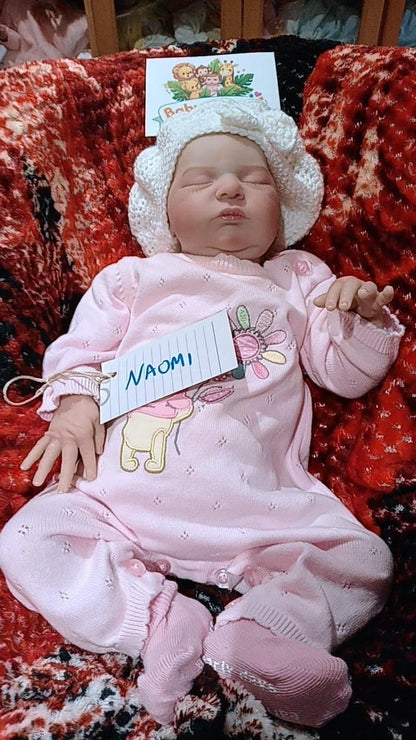 NAOMI Pretty reborn doll girl. Nicely weighted to 5.8lbs 2.6kgs 20" 51cm