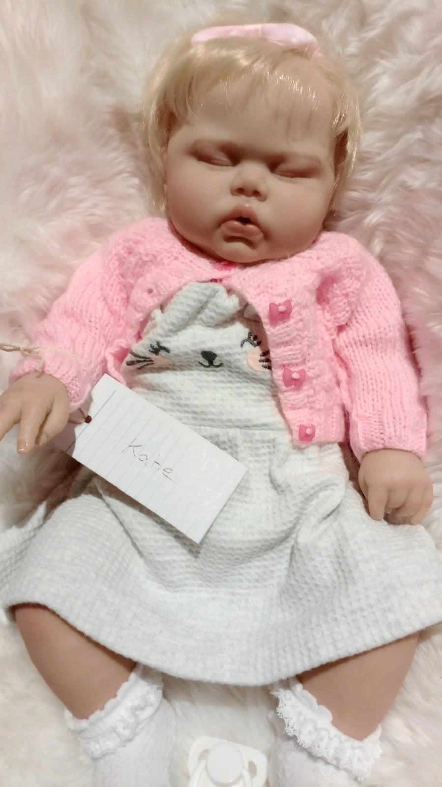 KATIE Beautiful New reborn doll Girl asleep weight 5.94 lbs 2.7kgs 19" 48cm