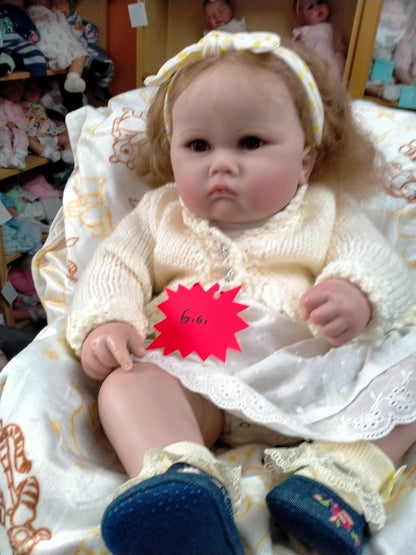 GIGI reborn girl Doll professionally weighted 8lbs 23"