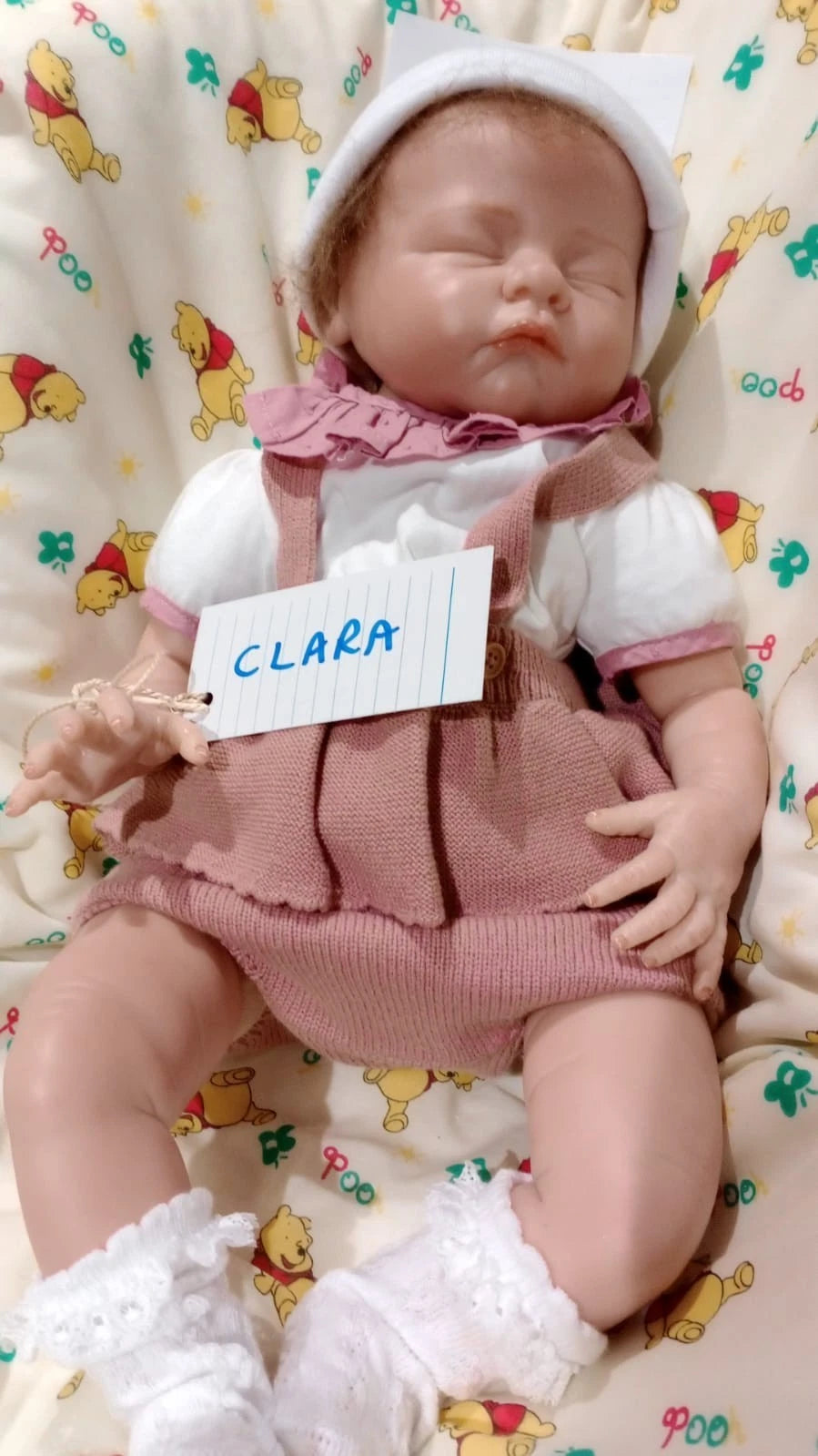 CLARA  Pretty reborn doll girl. Nicely weighted to 4.7 lbs 2.1kgs 19" 48cm