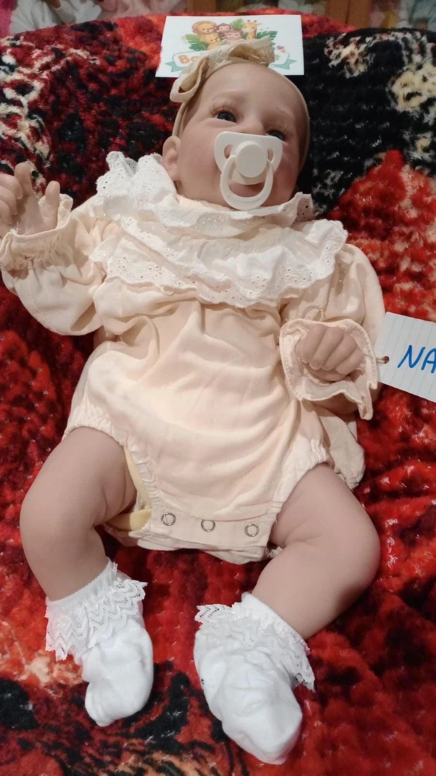 NADIA Reborn doll girl. Professionally weighted to 5.3lbs 2.4kgs 19" 48cm