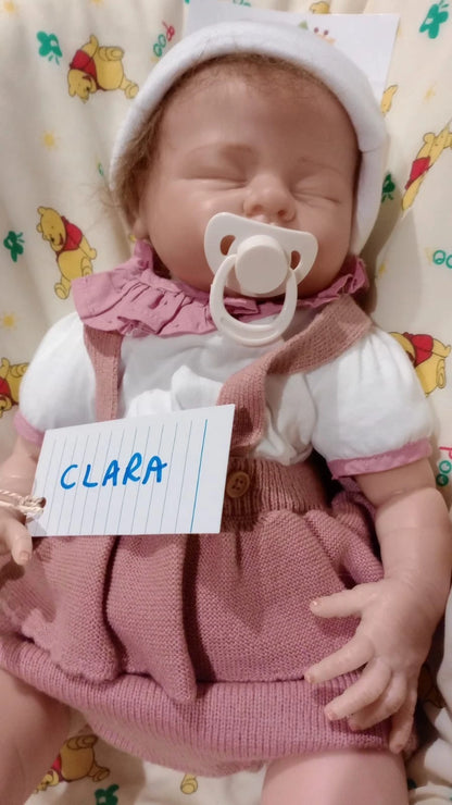 CLARA  Pretty reborn doll girl. Nicely weighted to 4.7 lbs 2.1kgs 19" 48cm