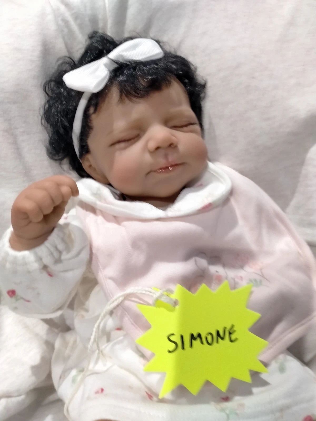 SIMONE By Joanna Kazmierczak reborn doll girl Weight 3.5lbs 1.6kgs 15" 38cm