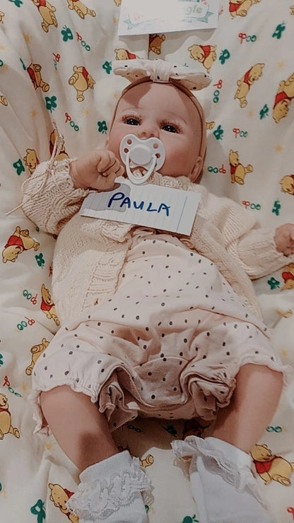 PAULA Reborn doll girl. Professionally weighted to 4.7lbs 2.1kgs 19" 48cm