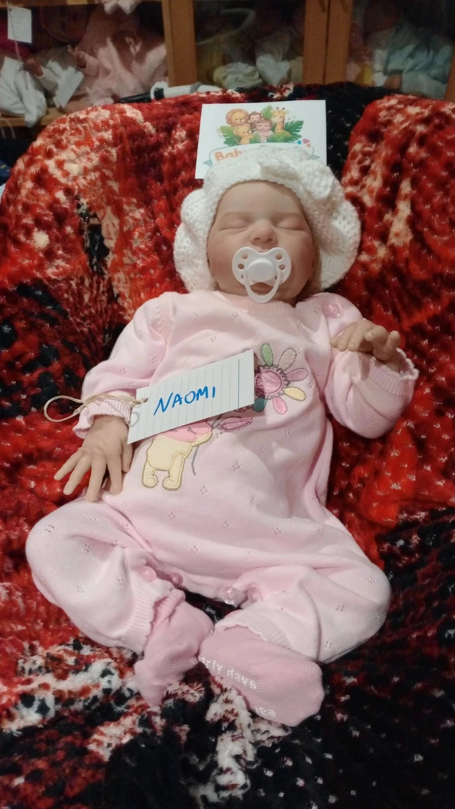 NAOMI Pretty reborn doll girl. Nicely weighted to 5.8lbs 2.6kgs 20" 51cm