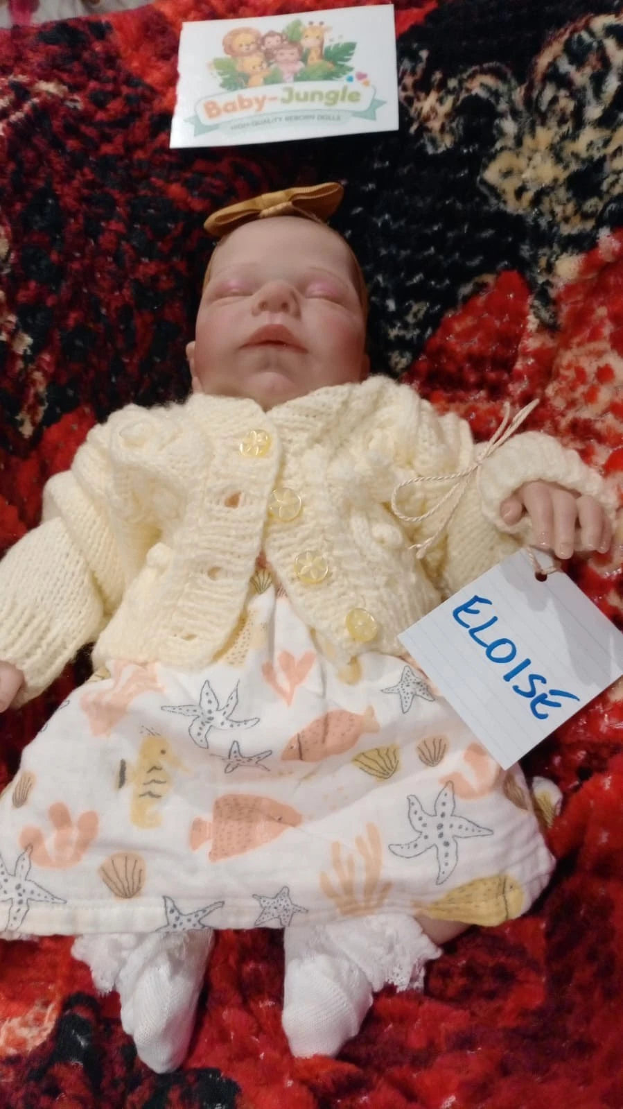 ELOISE Reborn doll girl. Professionally weighted to 4lbs 1.8kgs 15" 38cm Miley by Cassie Brace