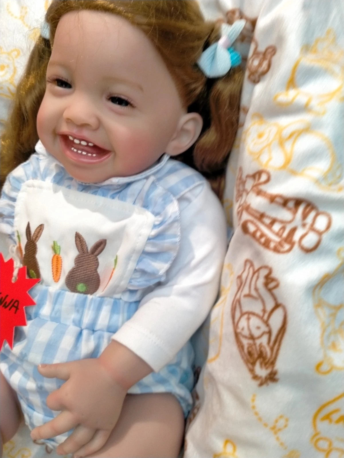 SIENNA Beautiful reborn doll girl. Nicely Weighted to 6.2lbs 2.8kgs 22" 56cm