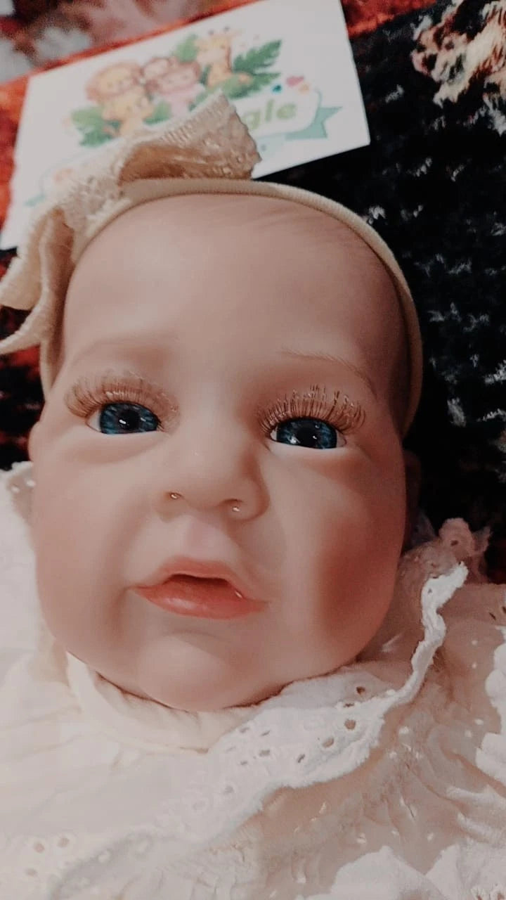 NADIA Reborn doll girl. Professionally weighted to 5.3lbs 2.4kgs 19" 48cm