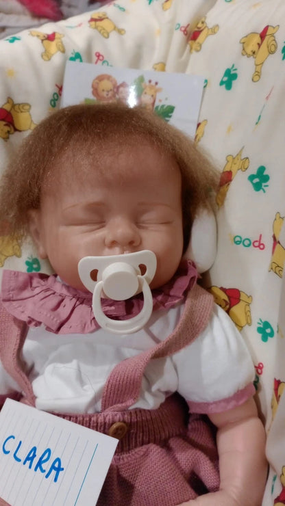 CLARA  Pretty reborn doll girl. Nicely weighted to 4.7 lbs 2.1kgs 19" 48cm