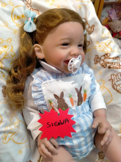 SIENNA Beautiful reborn doll girl. Nicely Weighted to 6.2lbs 2.8kgs 22" 56cm