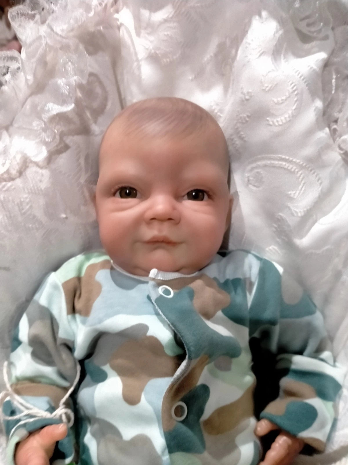 FRANK Charming reborn doll Boy Professionally weighted 5 lbs 2.3kgs 18" 46cm