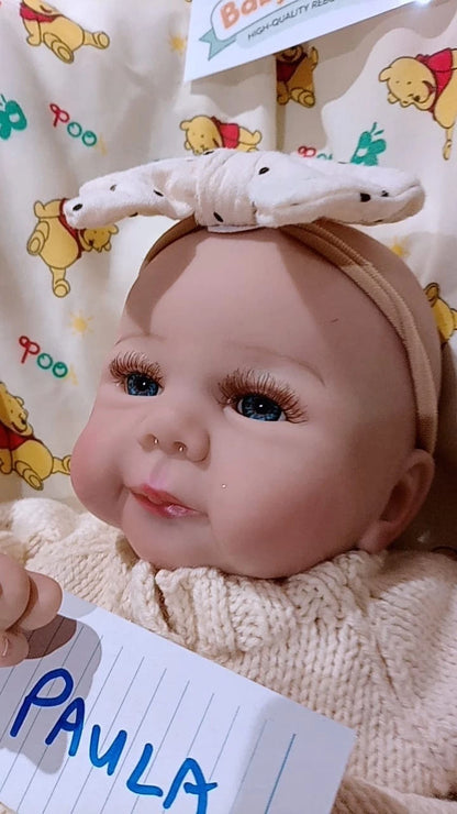 PAULA Reborn doll girl. Professionally weighted to 4.7lbs 2.1kgs 19" 48cm