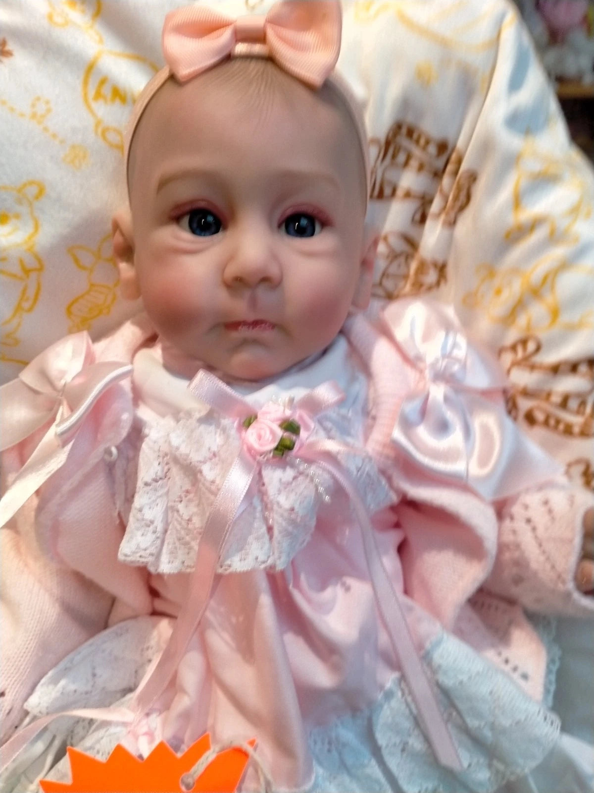 LYNDA By Andrea Ricello reborn doll girl. Weighted to 6.2lbs 2.8kgs 20" 51cm