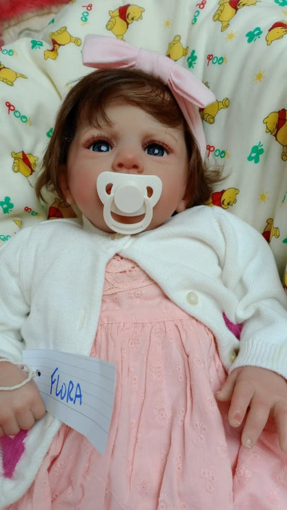 FLORA Reborn doll Cameron By Laura Tuzio Ross Weight 7.5lbs 3.4kgs 19" 48cm