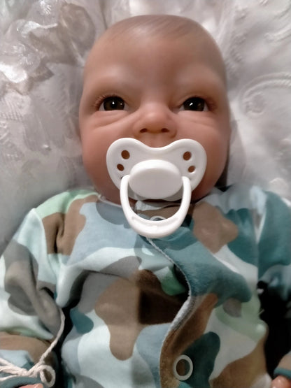 FRANK Charming reborn doll Boy Professionally weighted 5 lbs 2.3kgs 18" 46cm