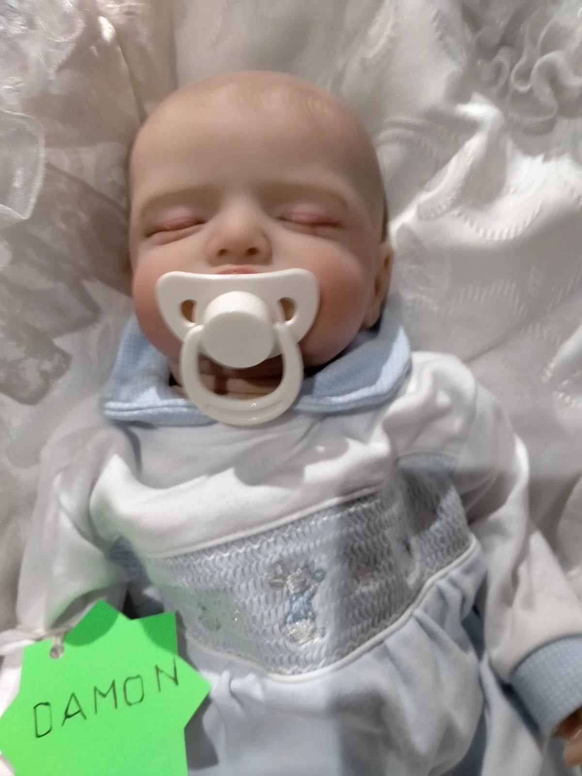 DAMON reborn doll Boy by Professionally weighted 4.1 lbs 1.8 kgs 16" 41cm