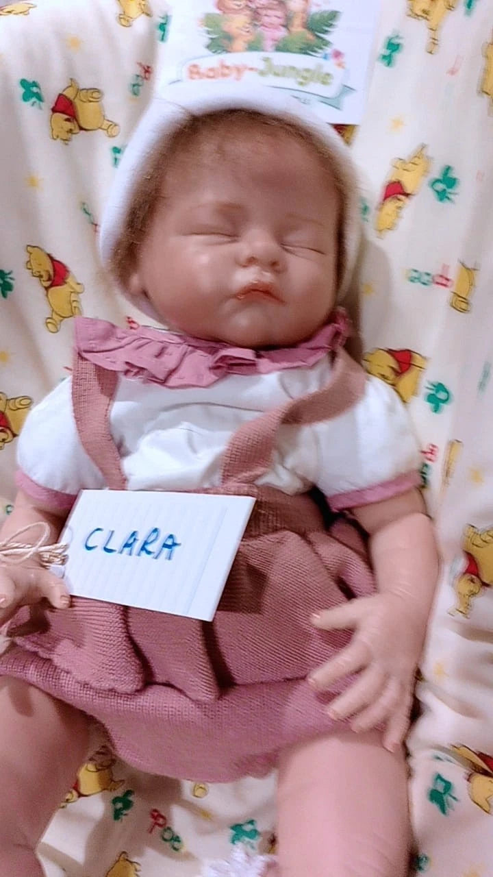 CLARA  Pretty reborn doll girl. Nicely weighted to 4.7 lbs 2.1kgs 19" 48cm