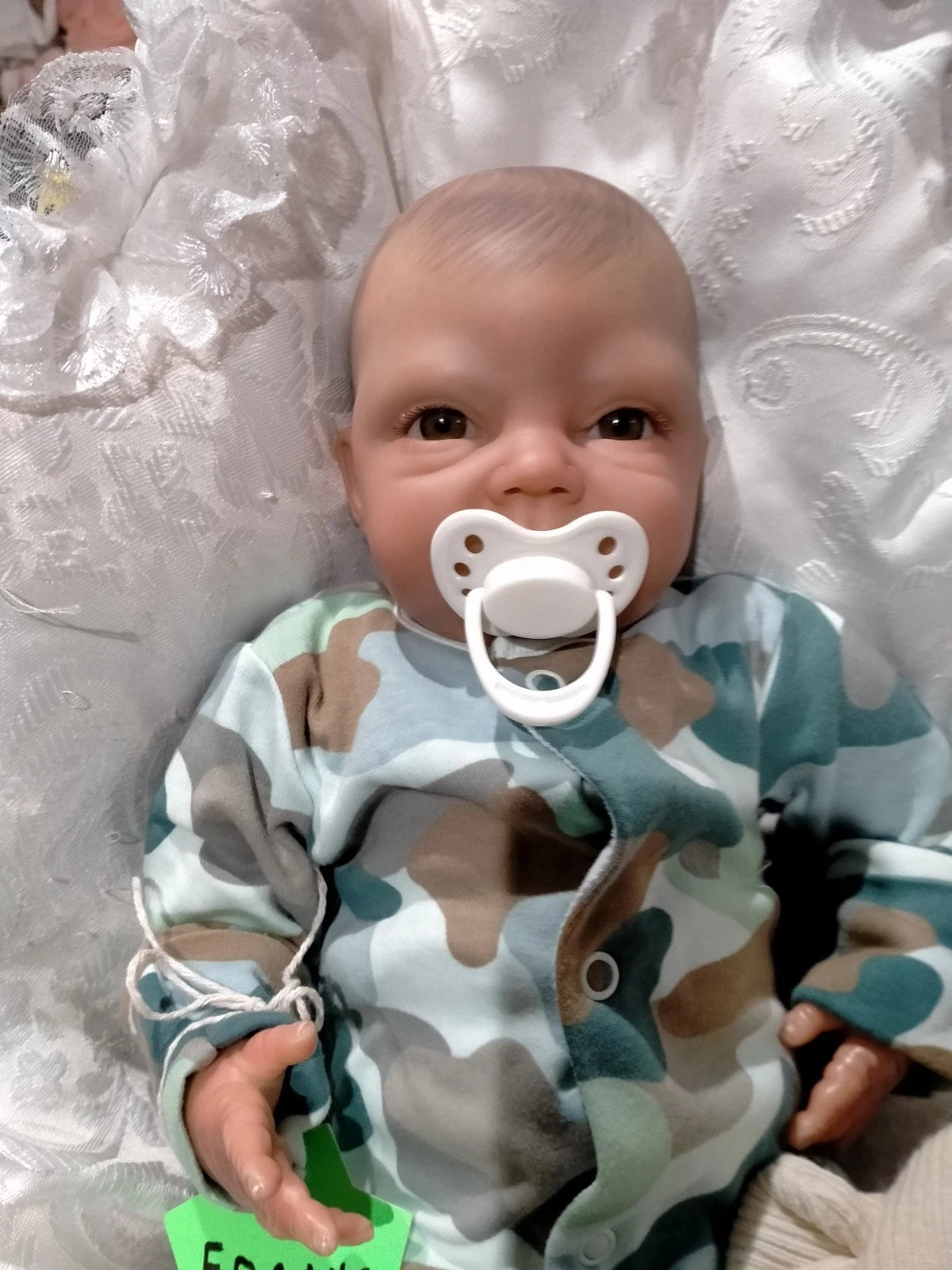 FRANK Charming reborn doll Boy Professionally weighted 5 lbs 2.3kgs 18" 46cm