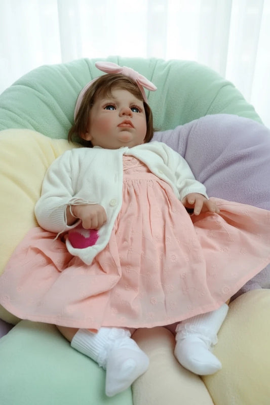 FLORA Reborn doll Cameron By Laura Tuzio Ross Weight 7.5lbs 3.4kgs 19" 48cm