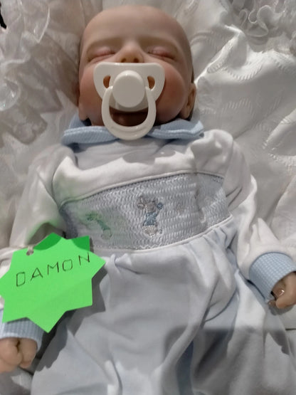 DAMON reborn doll Boy by Professionally weighted 4.1 lbs 1.8 kgs 16" 41cm