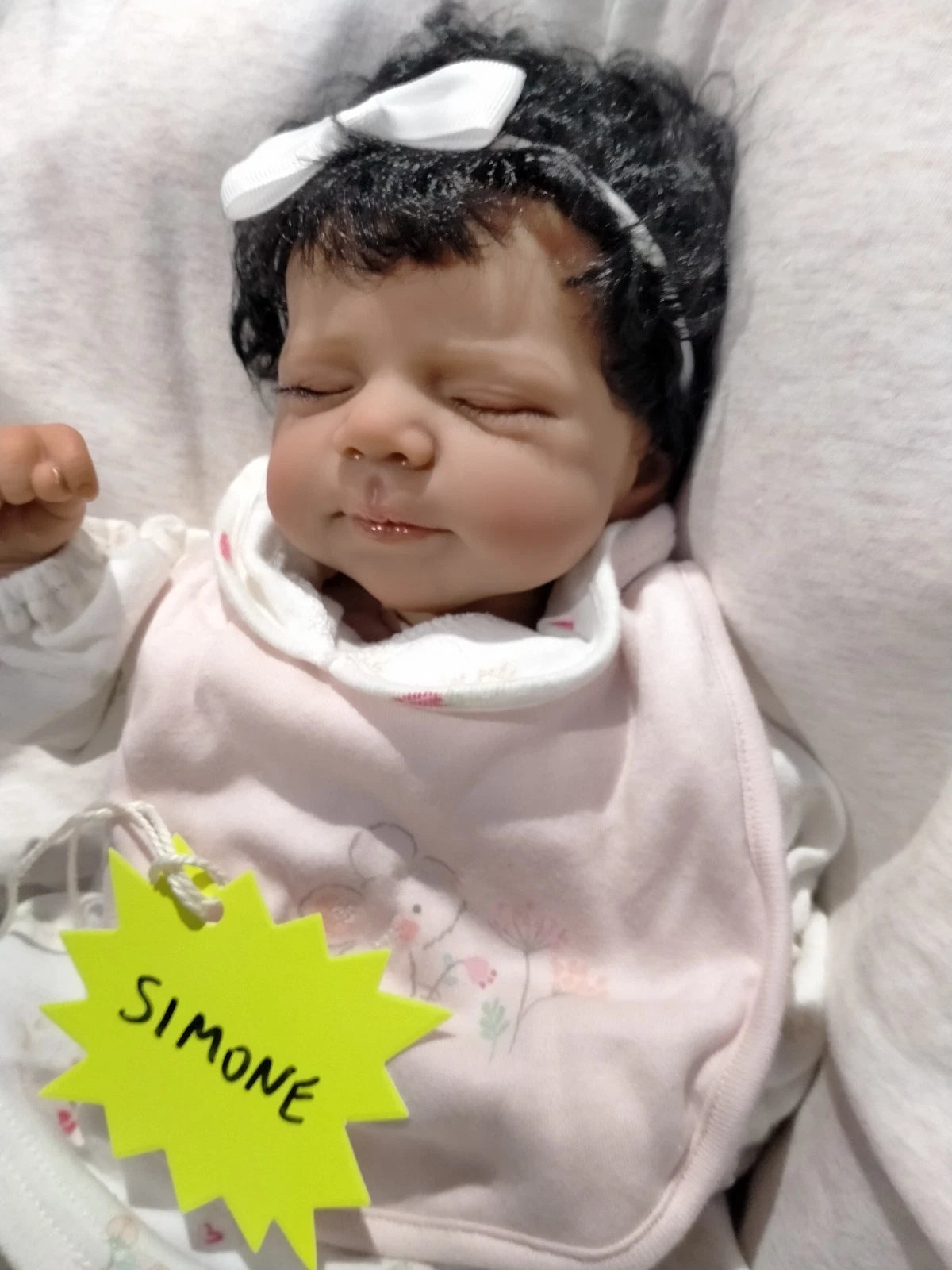 SIMONE By Joanna Kazmierczak reborn doll girl Weight 3.5lbs 1.6kgs 15" 38cm