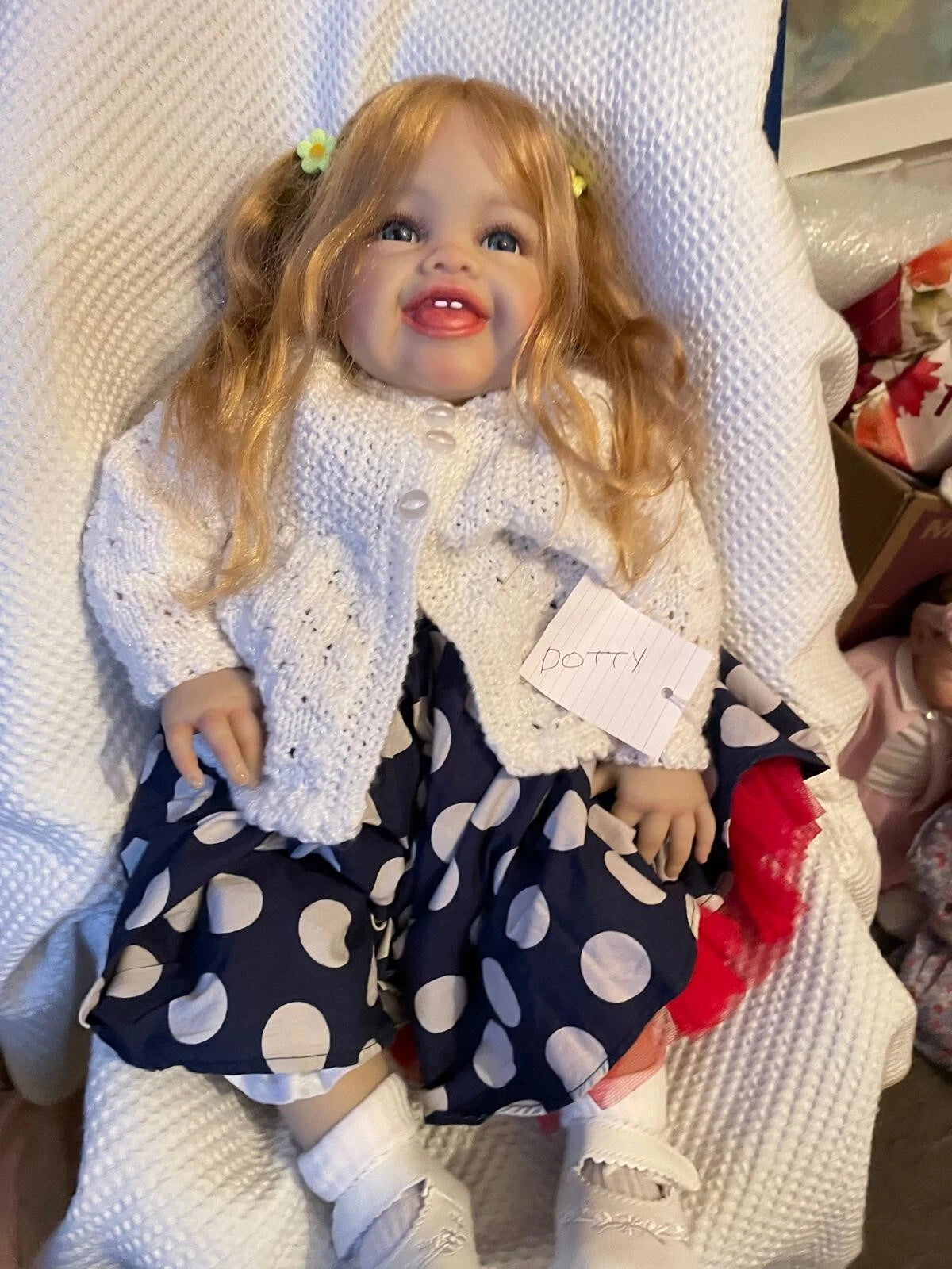 DOTTY Beautiful Chunky reborn Doll girl Professionally weighted to 9.88 lbs 23"
