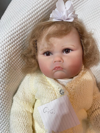 GIGI reborn girl Doll professionally weighted 8lbs 23"