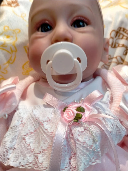 LYNDA By Andrea Ricello reborn doll girl. Weighted to 6.2lbs 2.8kgs 20" 51cm