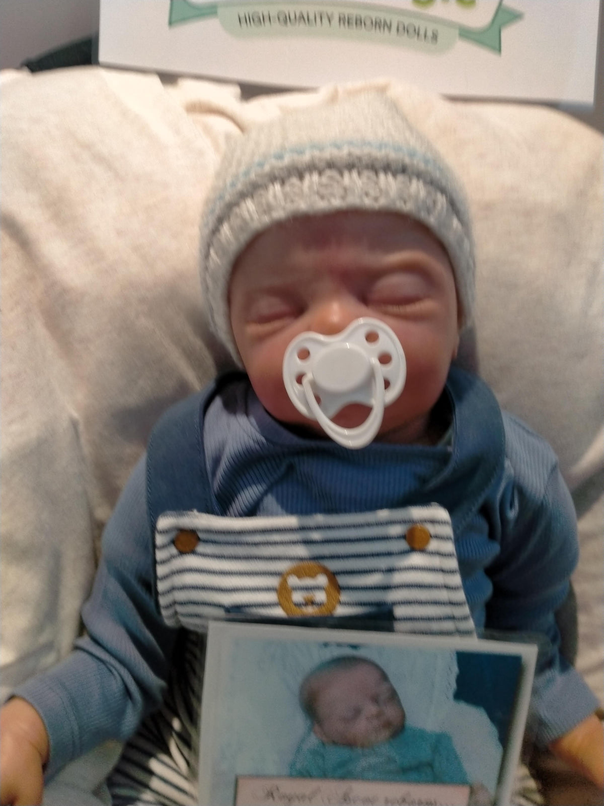 MIKKY By Sandy Faber reborn doll boy Mikki . weight &nbsp;6bs 2.7kgs 21" 53cm