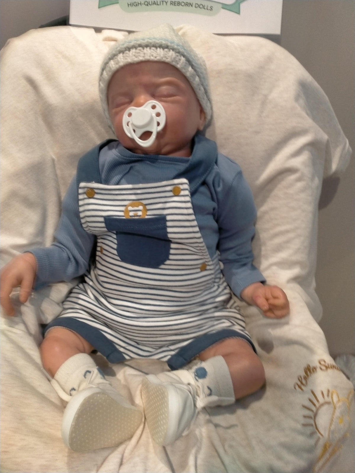 MIKKY By Sandy Faber reborn doll boy Mikki . weight &nbsp;6bs 2.7kgs 21" 53cm