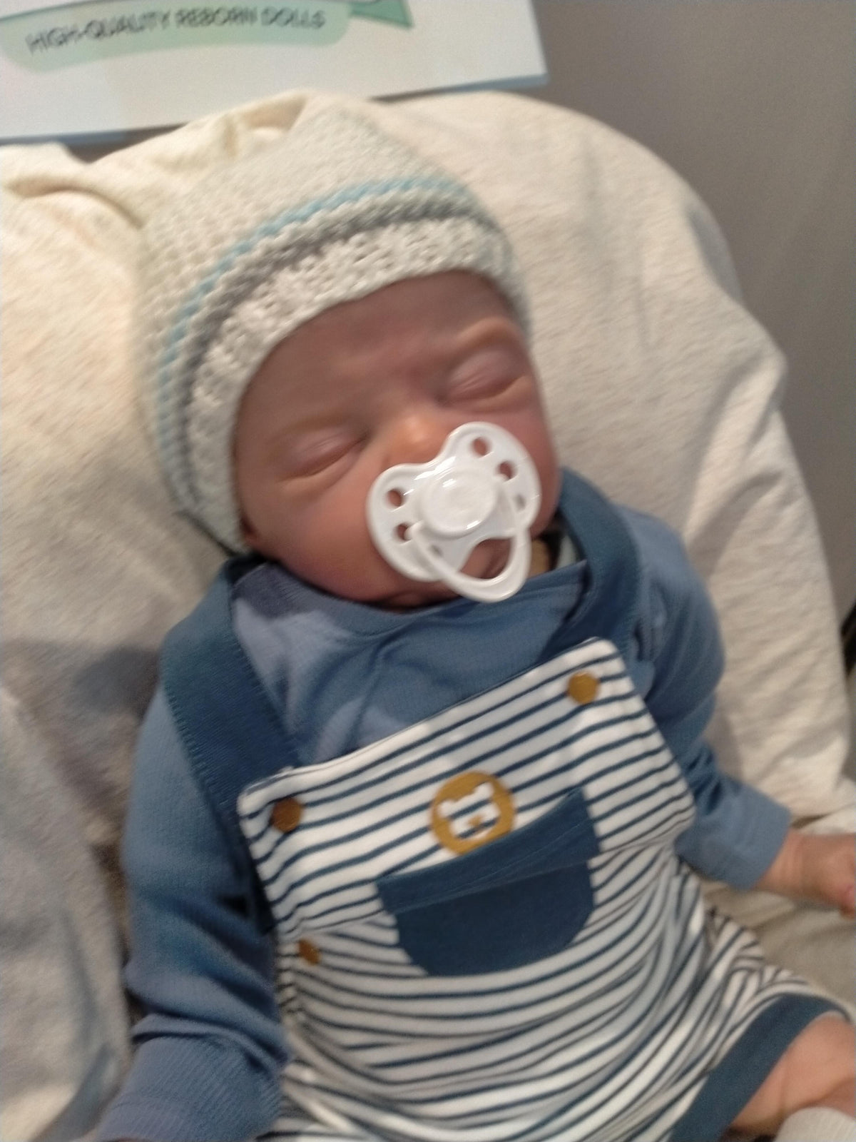 MIKKY By Sandy Faber reborn doll boy Mikki . weight &nbsp;6bs 2.7kgs 21" 53cm