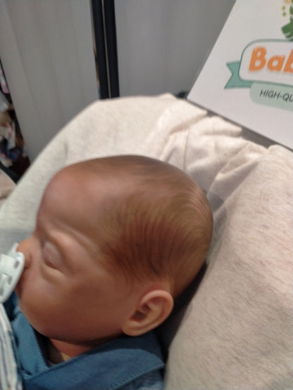 MIKKY By Sandy Faber reborn doll boy Mikki . weight &nbsp;6bs 2.7kgs 21" 53cm